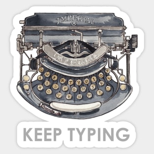 Imperial Typewriter Sticker